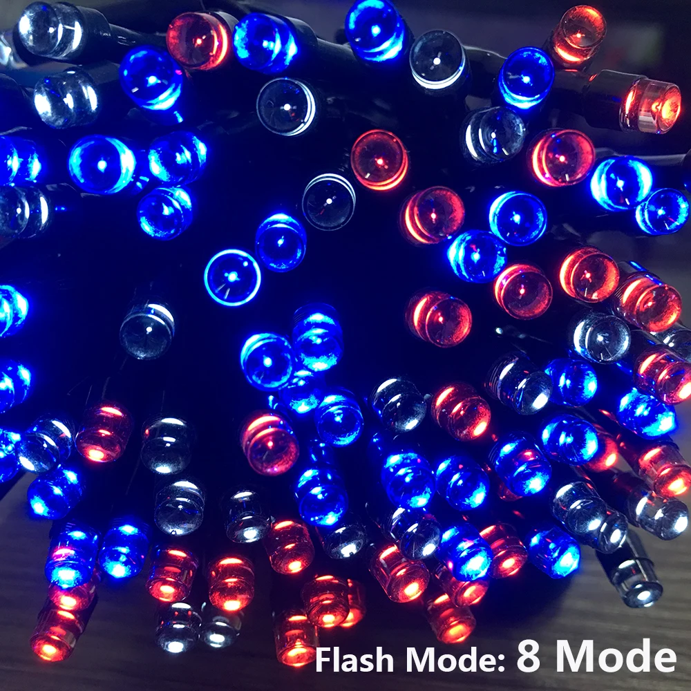 50/100/200 Led Солнечная Фея светильник уличный Водонепроницаемый уличная гирлянда домики рождественские украшения для сада строка светильник полоса цепь