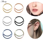 Alisouy 1 шт. новый стиль хирургические стальные индийские кольца для носа шпильки для женщин мужчин кольцо для носа пирсинг носа кольцо пирсинг ювелирные изделия для пирсинга тела