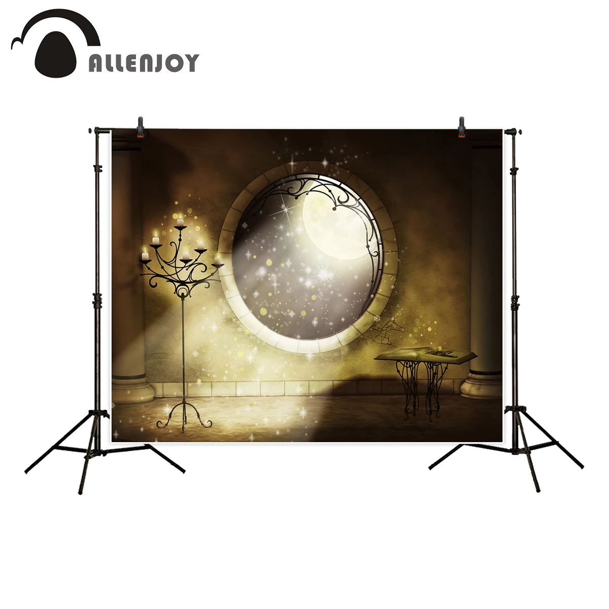 Фон для фотосъемки Allenjoy винтажное окно Маяк Великолепная Луна сказка стиль фон