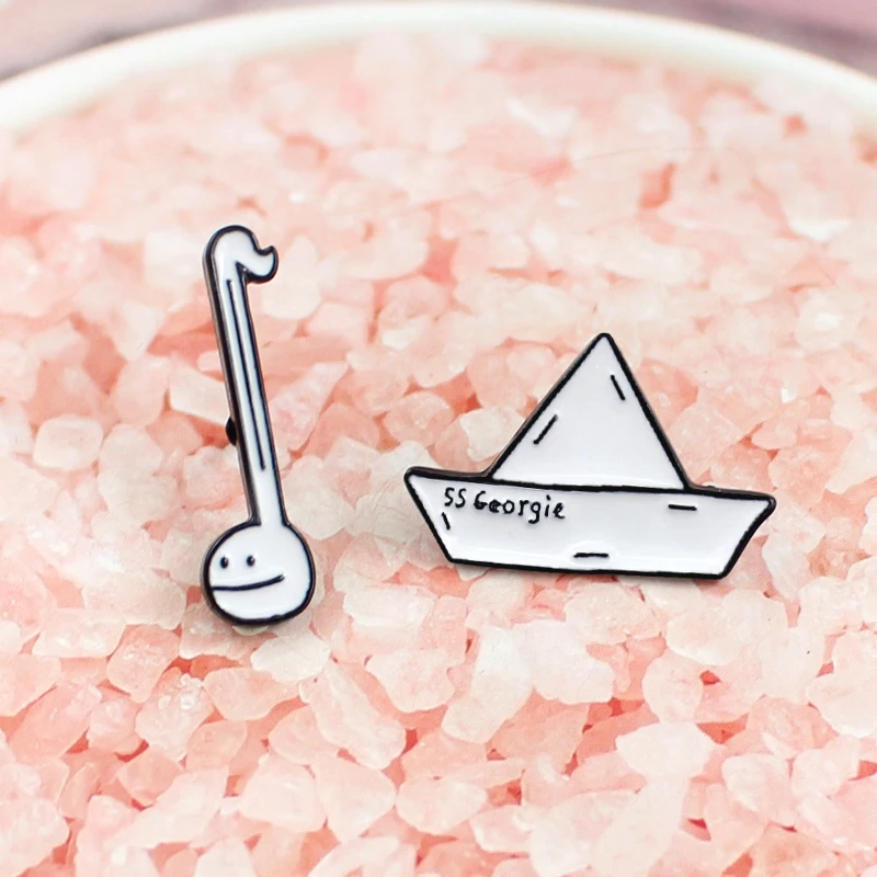 2 шт. комплект состоящий из универсального эмалированная брошь парусные лодки