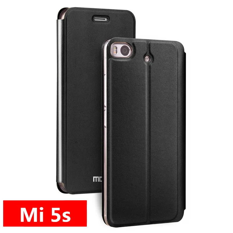 Чехол для xiaomi mi 5s plus оригинальный чехол MOFi кожаный с откидной крышкой защитный
