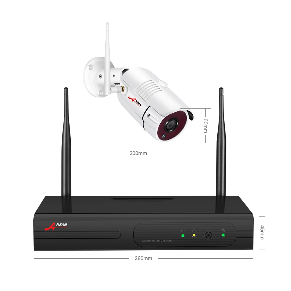 ANRAN беспроводная система безопасности 5.0MP HD H.265 NVR комплект 4 шт. ip-камера Wifi CCTV камера Система Авто пара видеонаблюдения