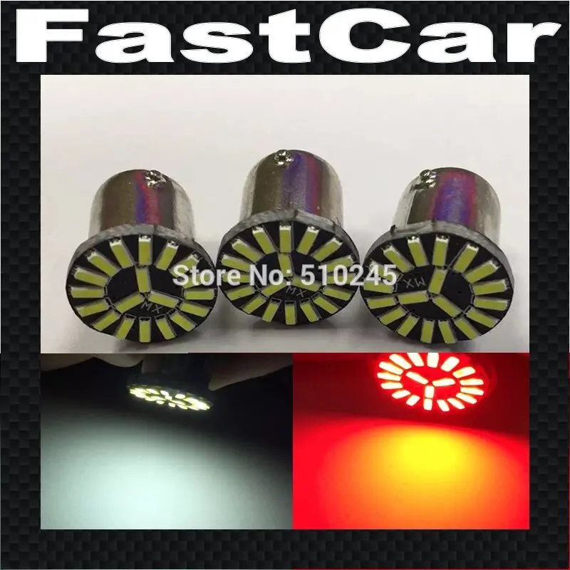 10x DC 12V S25 автомобильный led 1156 19 smd Ba15s 19SMD 4014 Canbus безошибочный Авто сигнальный