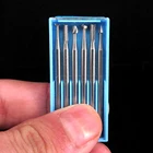 6 шт. фреза гравировкаолива деревообрабатывающий Фрезерный резак гравировальный резак и фреза Вольфрамовая сталь дерево