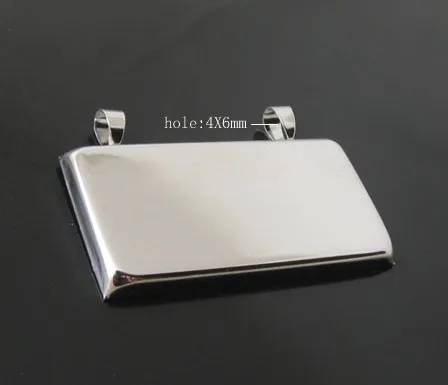 Free distribution unique double ring pendant silver design diy jewelry base 25 * 50mm | Украшения и аксессуары