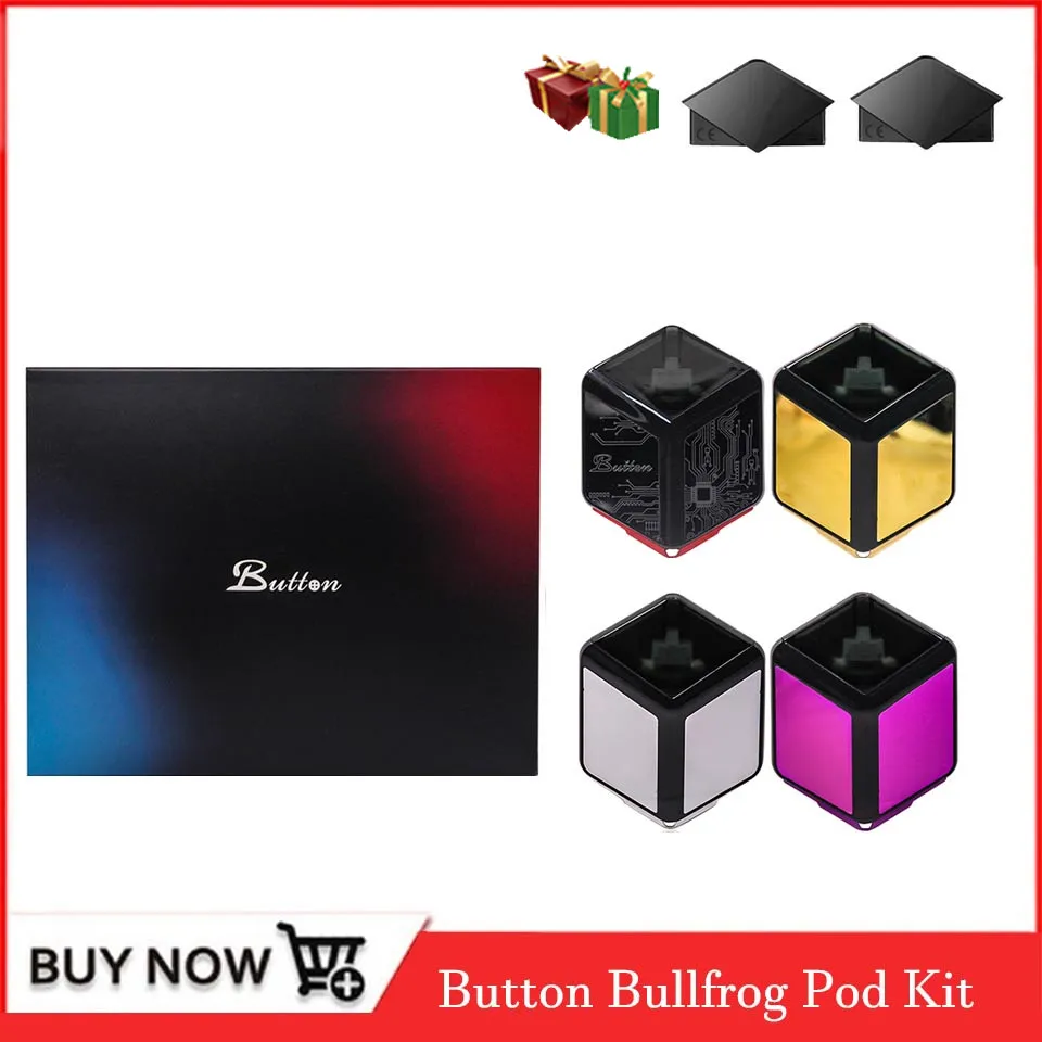 Оригинальная Кнопка Bullfrog Pod Vape Kit 380 мАч батарея электронная сигарета стартовый