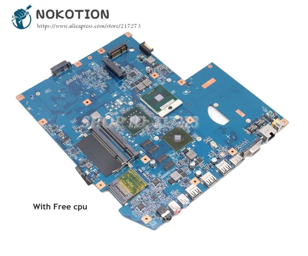 NOKOTION для acer aspire 7736 7736G материнская плата для ноутбука DDR2 PM45 Бесплатный процессор JV71-MV MB 09242-1M 48.4FX01.01M MBPJA01002 основная плата