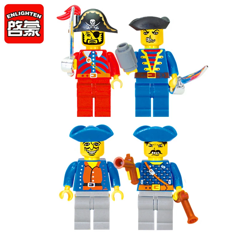 Enlighten 304 Caribbean Bounty пиратский корабль лодка строительные блоки наборы кирпич Playmobil