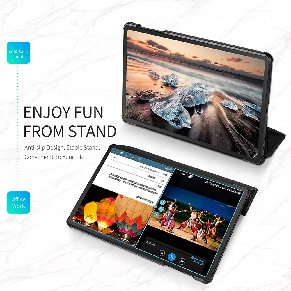 Чехол книжка DUX DUCIS из искусственной кожи для Samsung Galaxy TAB S5E умный защитный чехол S5 E