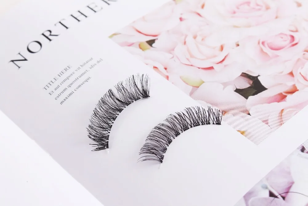 5 пар высококачественные натуральные Длинные Накладные ресницы ручной работы