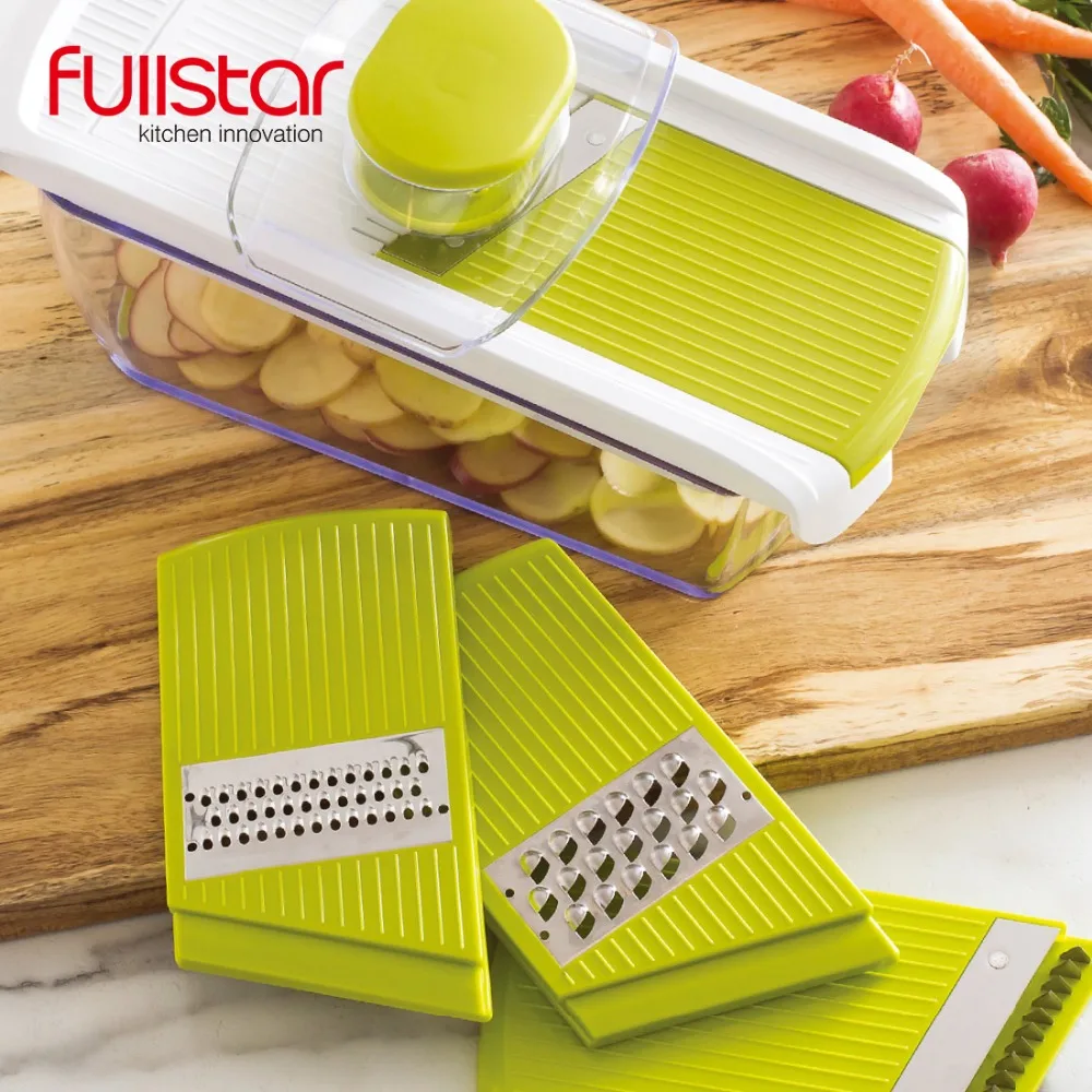 Fullstar 4 в 1 кухонные аксессуары, регулируемая мандолина, овощерезка, овощерезка