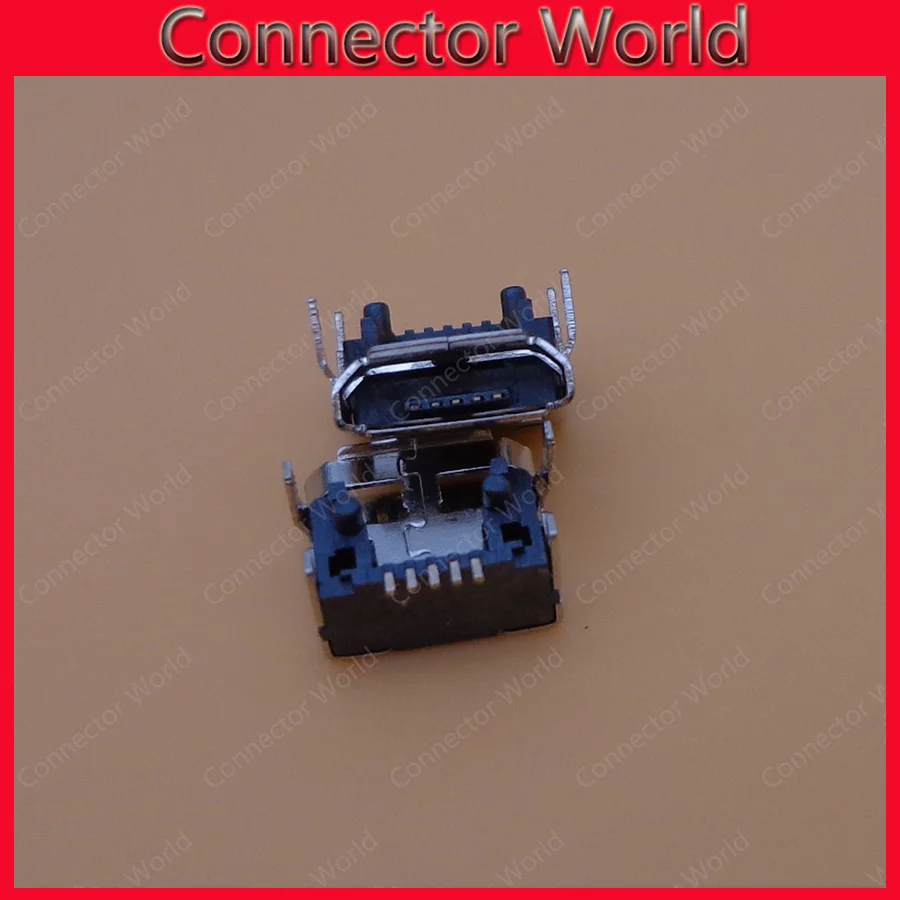 50 шт./лот Новый миниатюрный гнездовой разъем Micro USB для зарядки и передачи данных 5