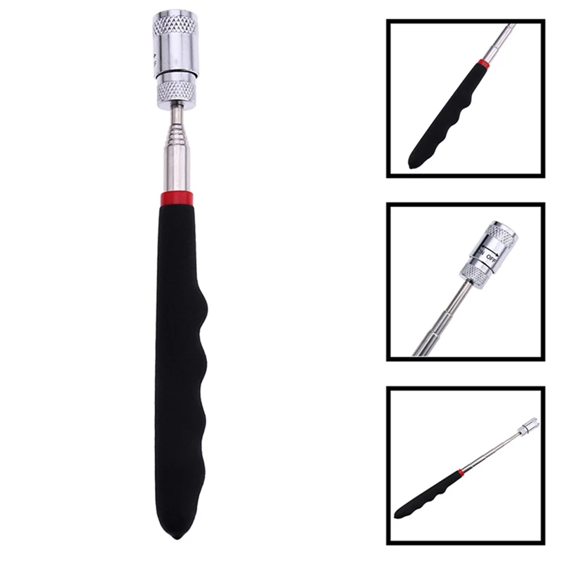 1 шт. Телескопический инструмент для поднятия магнитный мини светодиодный