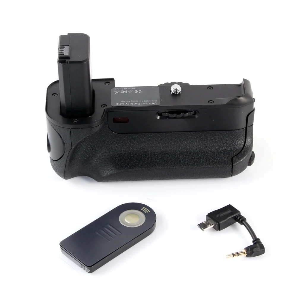 Профессиональный вертикальный держатель батареи для камеры DSLR Sony A6000|vertical battery