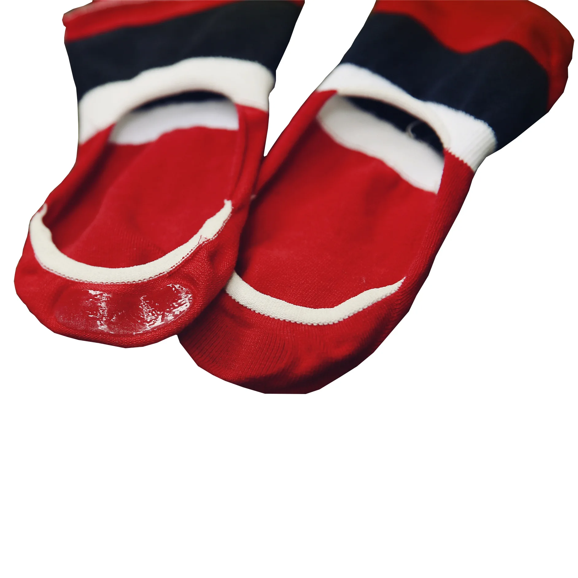 10 Пар/лот Силиконовый невидимый дышащая носки хлопчатобумажные скольжения