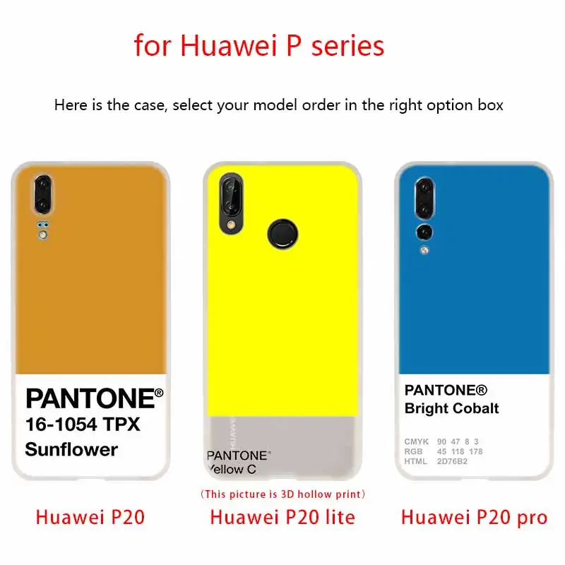 Чехол для телефона Caliente Pantone Huawei P40 P9 P10 P20 P30 Lite Cases Pro P Smart 2019 мягкий чехол |