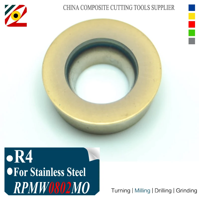 EDGEV 10 шт. R4 RPMW0802MO RPMW0802 MO EP6350 фрезерные карбидные вставки инструменты для торцевой