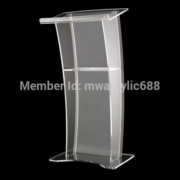 pulpit furniture Free Shipping Stable Modern Design Cheap Clear Acrylic Lectern acrylic podium plexiglass
