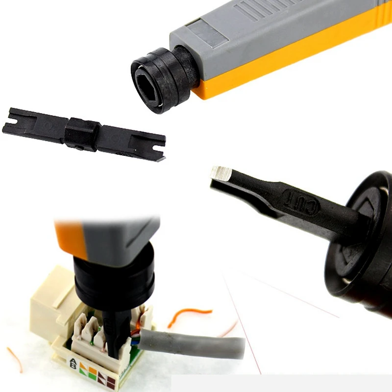 [ReadStar] SUNKIT SK-8110 RJ45 RJ11 Impact punch down tool Networking telephone module wire cutter tracker |