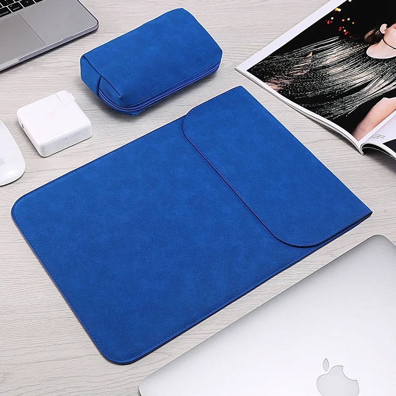 Чехол для ноутбука с магнитной пряжкой для Macbook Air Pro 11 12 13,3 15,6 Asus Dell hp notebook Sleeve 13,3 15 водонепроницаемый матовый чехол
