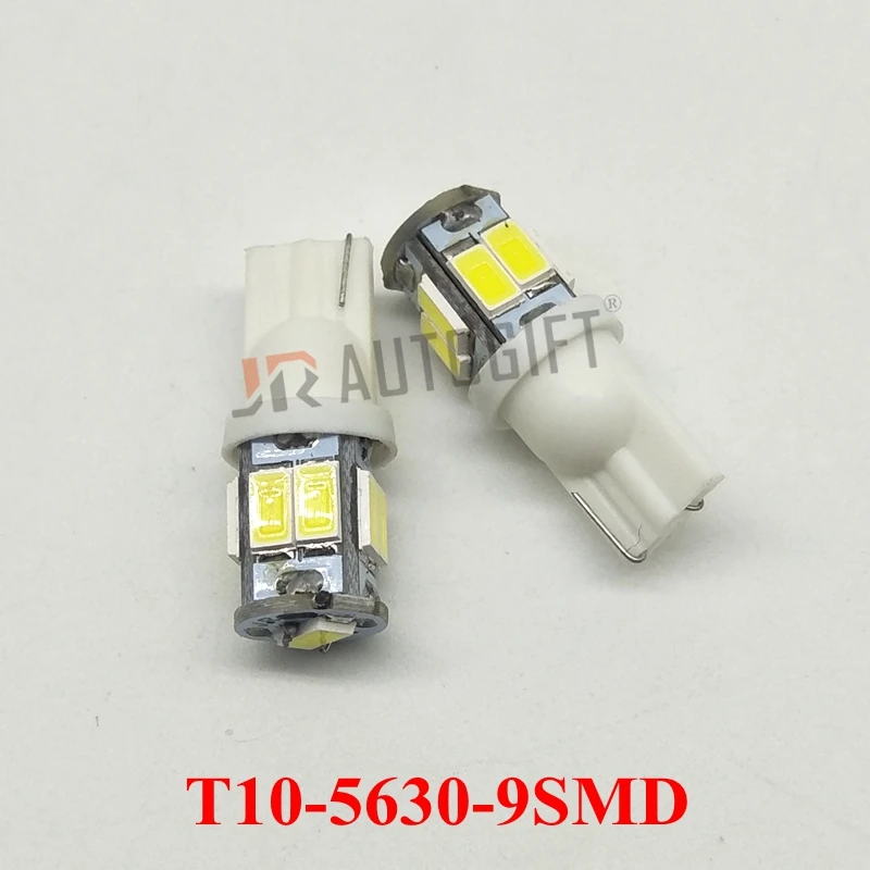Автомобильная светодиодная лампа T10 9smd w5w 50 шт. 12 В 24 светодиодсветильник ПА 5630 5730