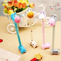 youe shone 1pcslot korean stationery cute fun donkey hippo pen can stand ballpoint pen 0 5mm