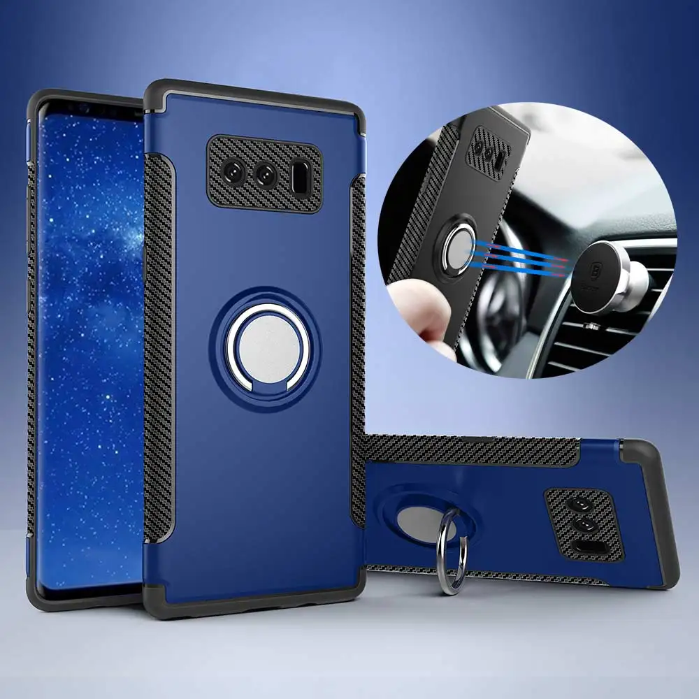 YOYO DEER Hybrid Case For Samsung Galaxy Note 8 Car Magnetic Holder Shockproof Cover Note8 Phone Cases |