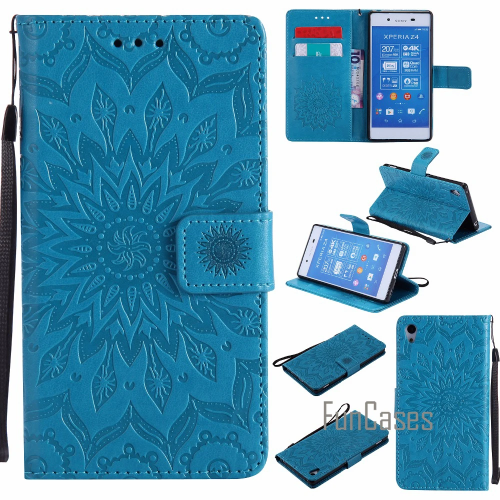 Рельефный чехол с изображением цветов и СПС coque sony Xperia Z4 Z3 плюс Чехол fundas E6533 E6553 5 2