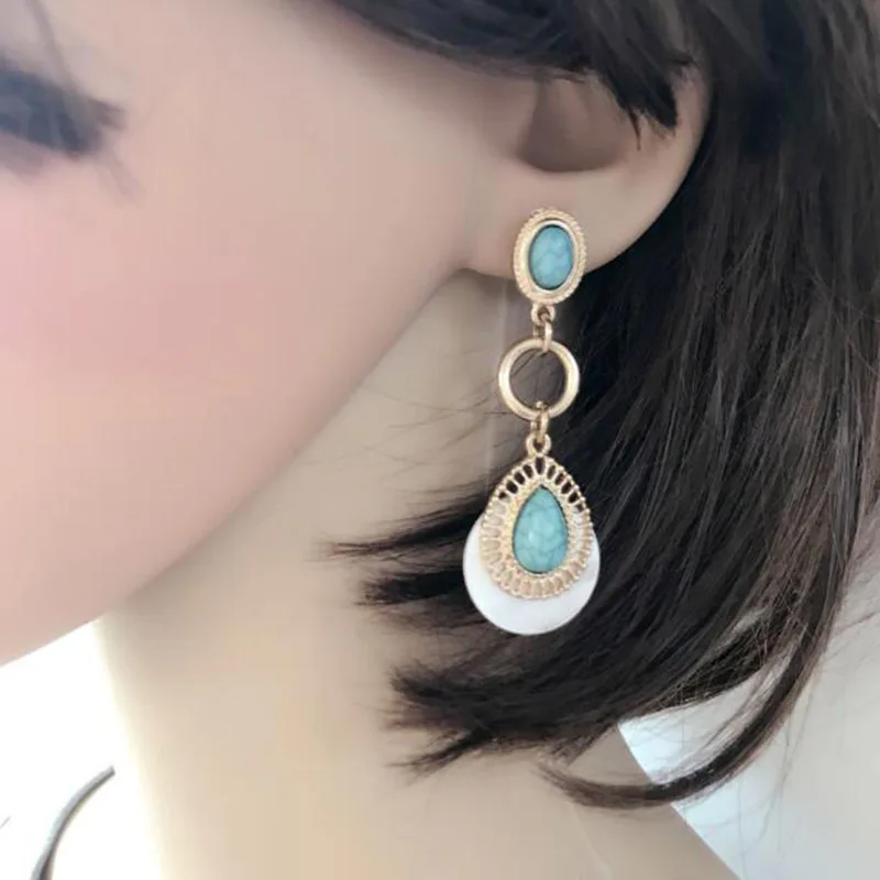 Женские серьги-гвоздики с подвесками из сплава | Украшения и аксессуары