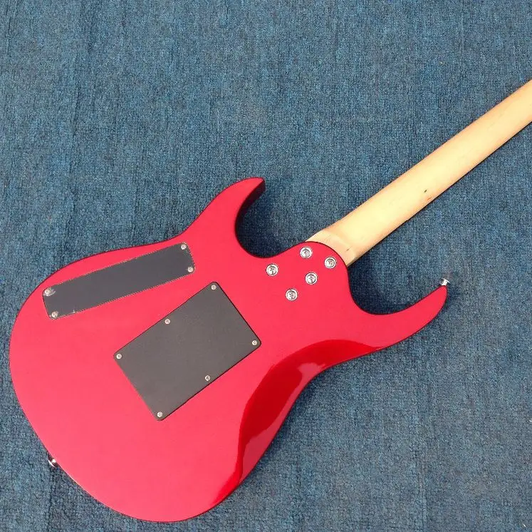 Хороший звук Ernie Ball Musicman JP12 электрическая гитара серебристо красного