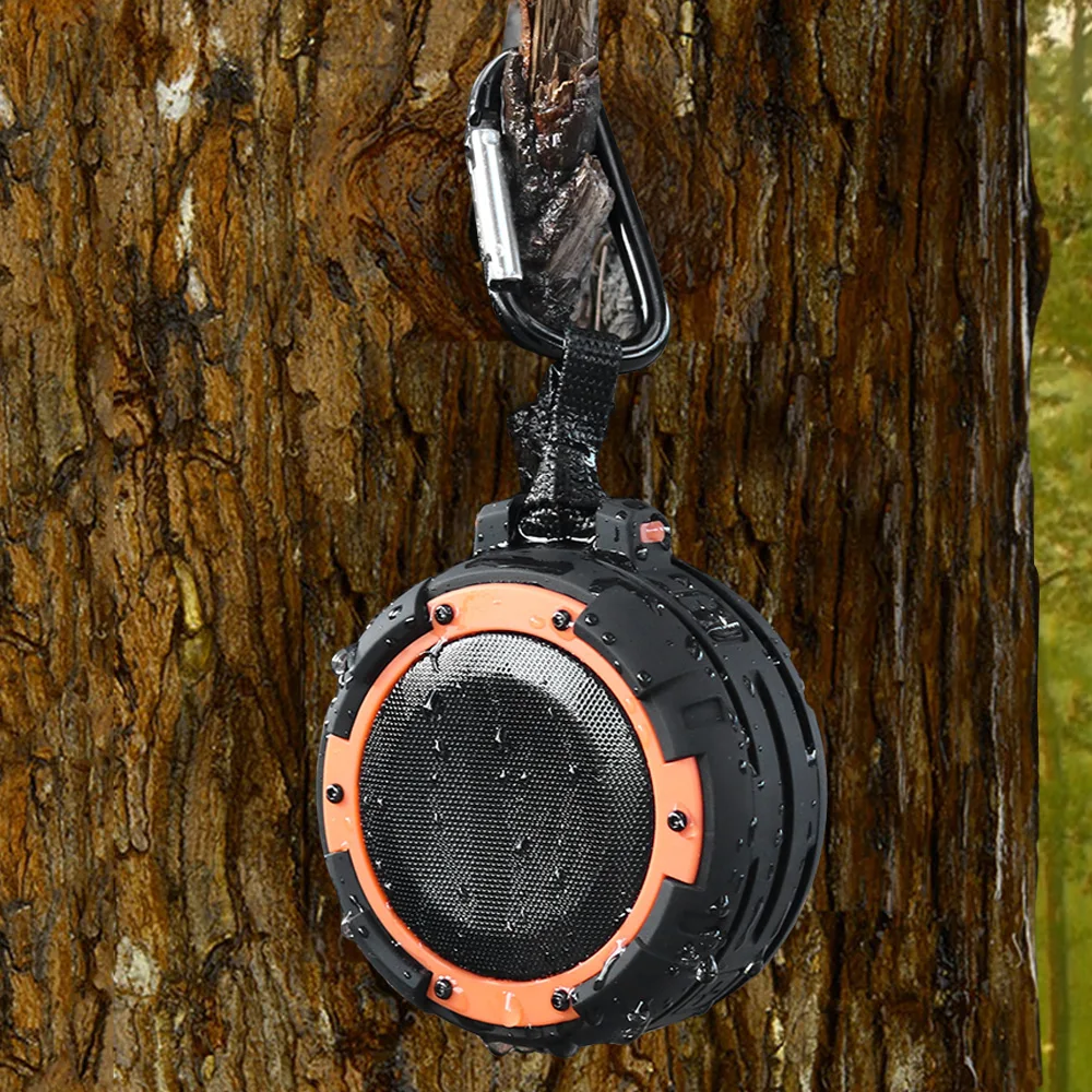 LED Portable Wireless Bluetooth Speaker IPX8 for Shower Shockproof Sports with Mount Bracket Hands-free Sound Box Column | Электроника