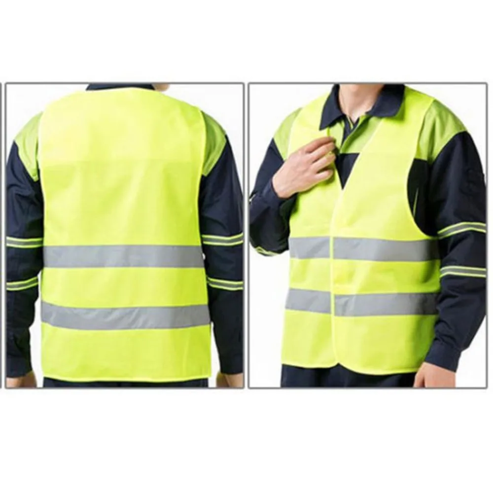 Новинка, хит, унисекс, светоотражающий жилет, XL, XXL, XXXL, рабочая одежда, высокая видимость, дневной и ночной бег Предупреждение ющий, Безопасный Жилет для взрослых