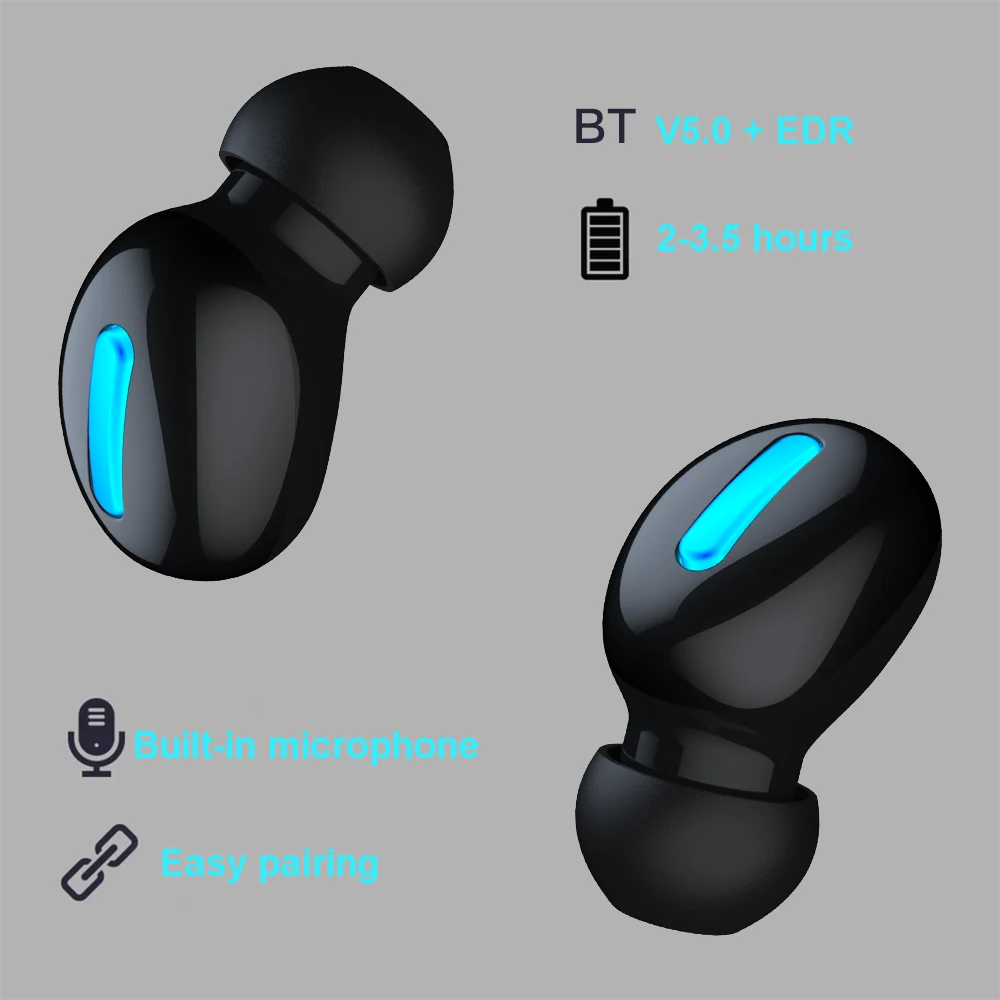 HBQ Q32 Новинка BT5.0 TWS беспроводные наушники Bluetooth стерео свободные руки спортивные