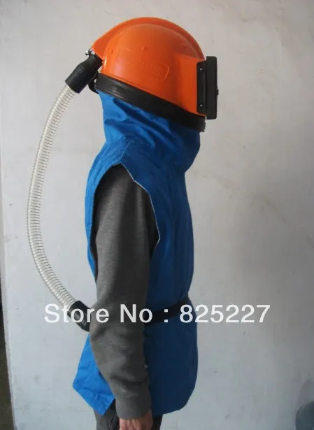 CE ABSSANDBLASTING RESPIRATOR SAFETY HELMET WITH CAPE HOSE AIR SUPPLIED SANDBLAST | Безопасность и защита