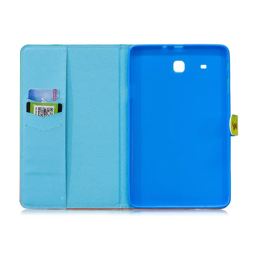 Чехол Funda для Samsung Galaxy Tab E 9 6 дюйма умный чехол T560 SM-T560 T561 Модный чехол-подставка с