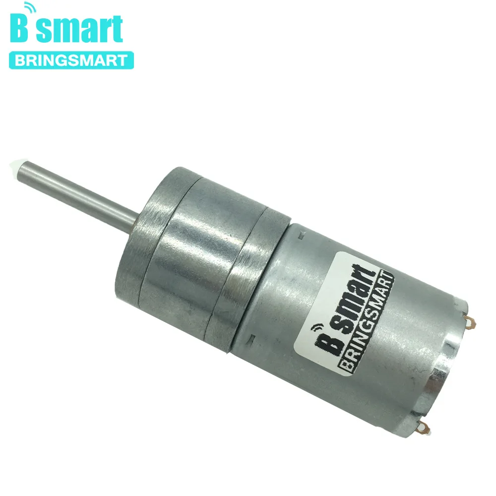 Bringsmart 25GA370 DC 12 вольт двигатели 5 Вт 24 в микро мотор-редуктор 25 мм вал Регулируемая скорость Реверсивный маленький Электрический станок DIY