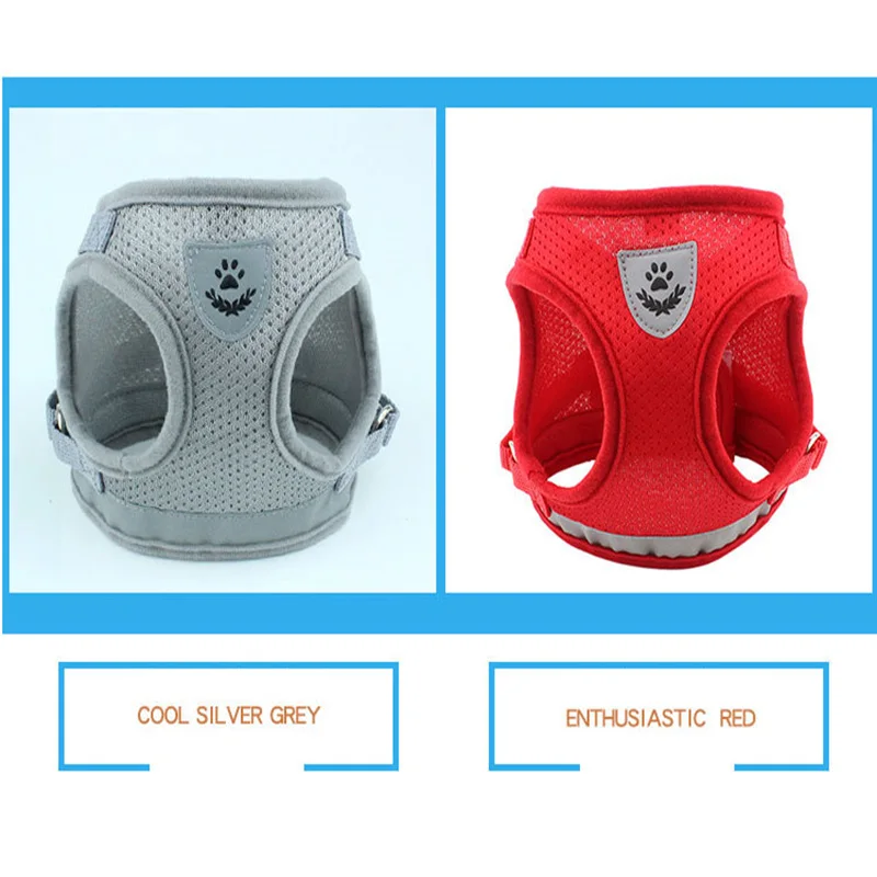 Поводок для собаки набор для маленьких средних собак кошка жилет светоотражающий щенок собаки нагрудный ремень Чихуахуа Бульдог