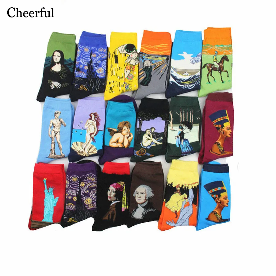 2019 весенне осенние носки с масляной росписью новые свадебные модные