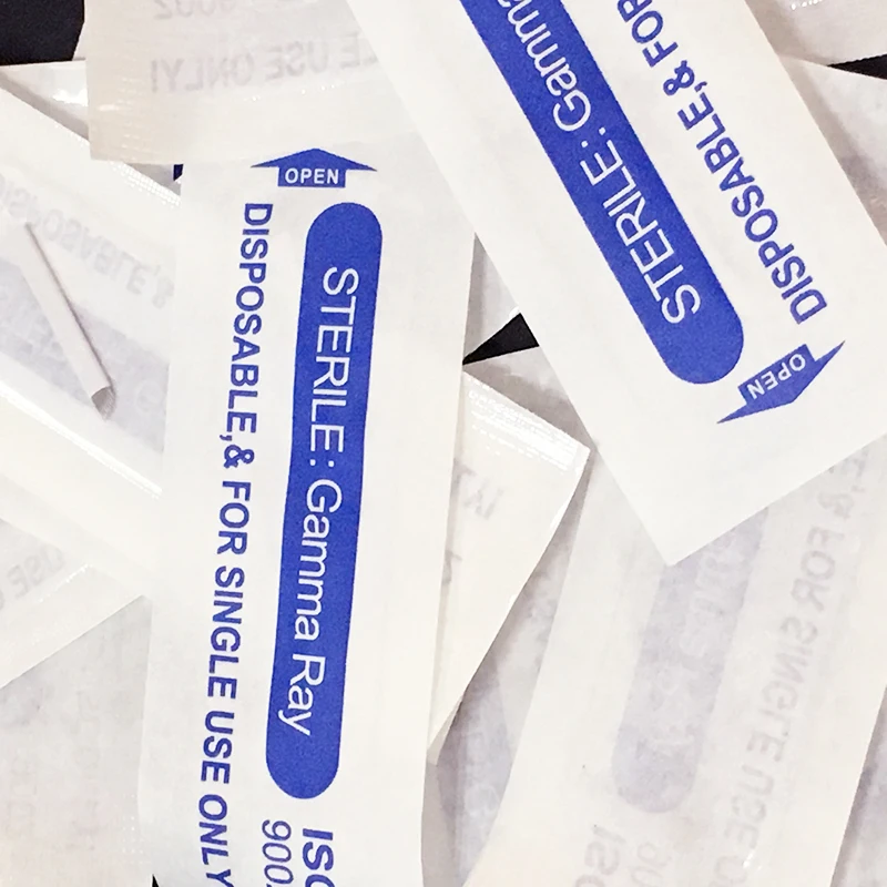 100 шт. иглы для татуажа бровей 0 25 мм|tattoo needles|eyebrow tattoo needle9 blades |