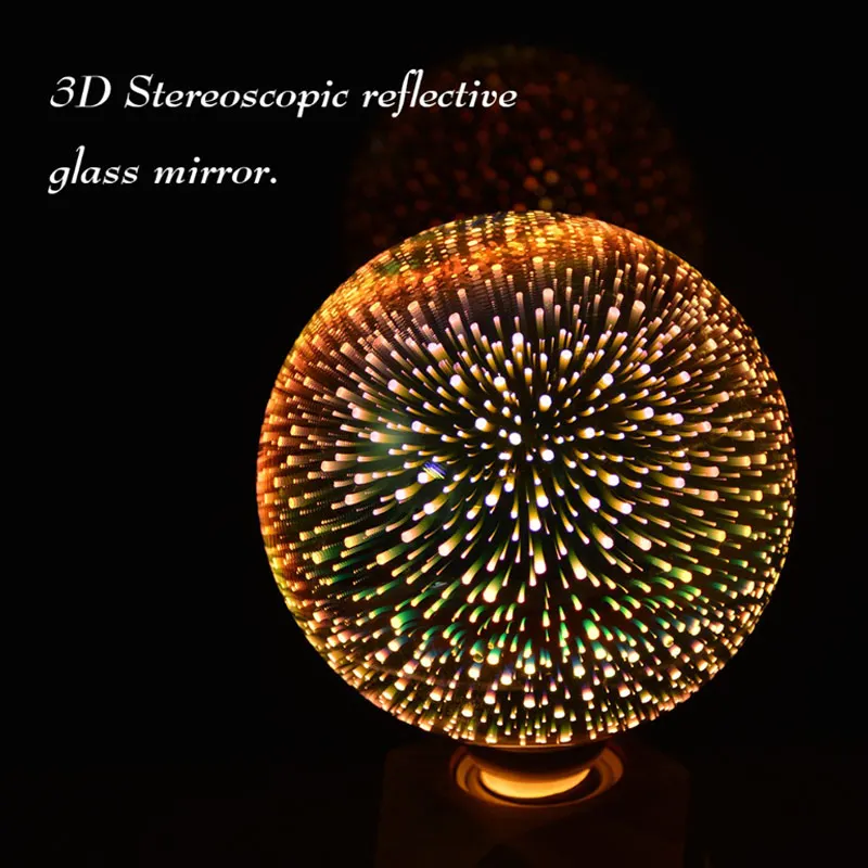 3D Звезда светодиодный светильник RGB E27 фейерверк эффект Эдисона лампа Праздничная Рождественская вечеринка Декор свет CLH@ 8