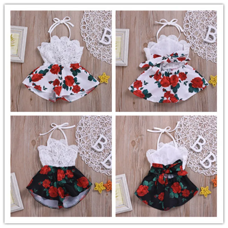 

2019 Toddler Baby Girl Sleeveless Romper Jumpsuit Outfit Clothes Summer