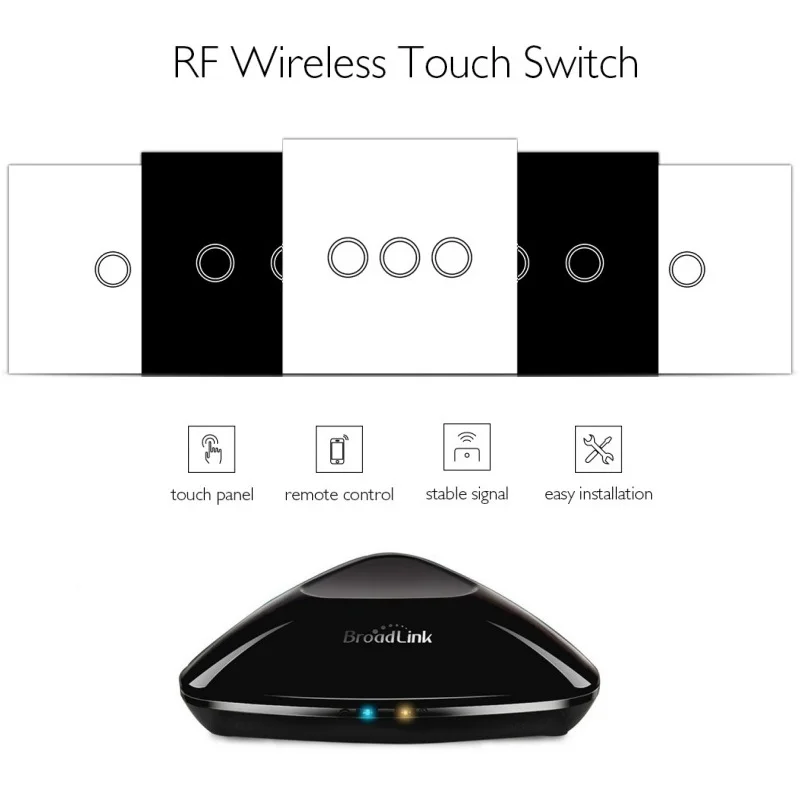 Wlansmart RF433MHz дистанционный настенный сенсорный выключатель 86 стандарт