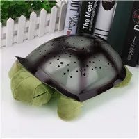 Красный Night Lamp USB Powered Plush Bedroom Nightlight Coquimbo Sleeping Turtle Nursery Night Light With Baby Music Projector Star - Испускаемый цвет: Красный
