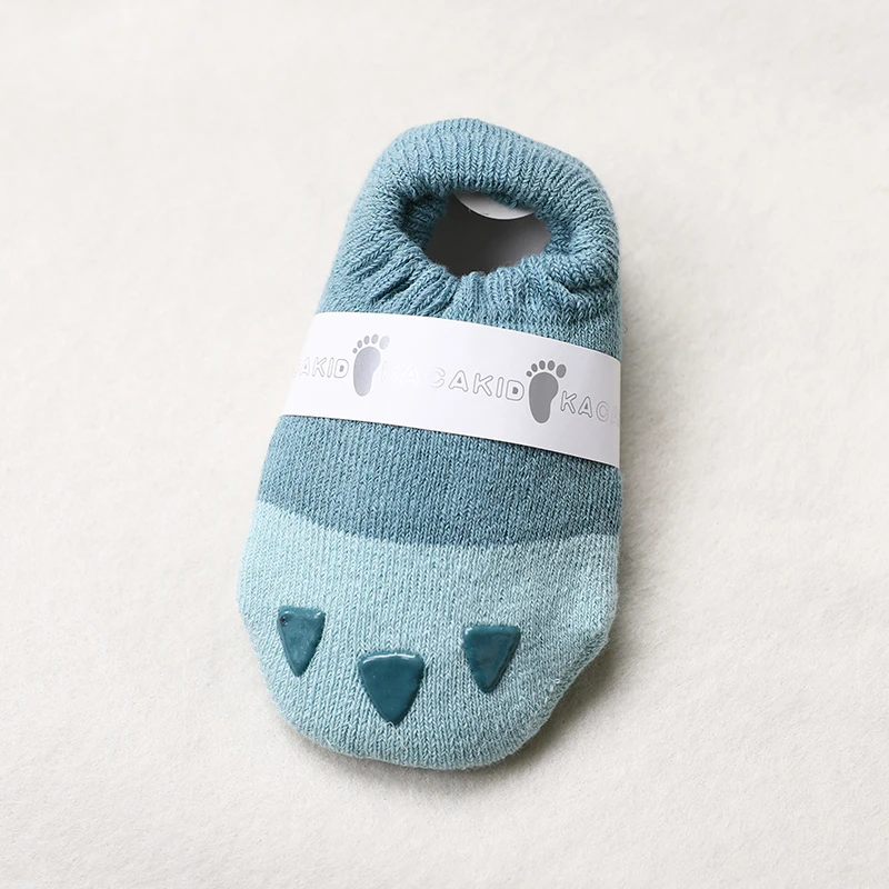 Calcetines gruesos de algod&oacute;n con dise&ntilde;o de pata de dibujos animados para beb&eacute;, para ni&ntilde;os y ni&ntilde;as, antideslizantes, para invierno-1