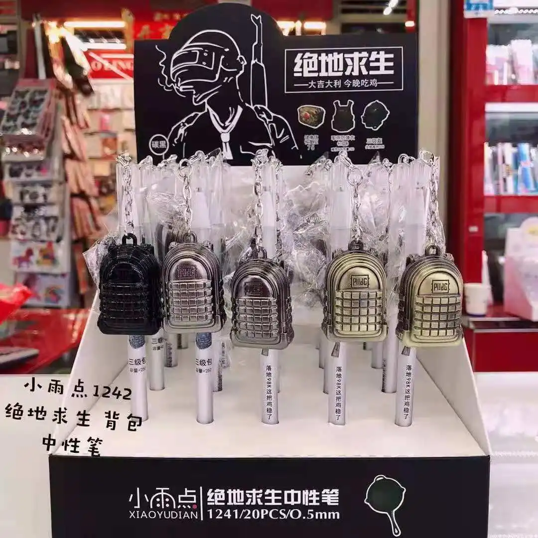 20 штук гелевые ручки мультфильм пистолет форма черный цвет подарок для написания