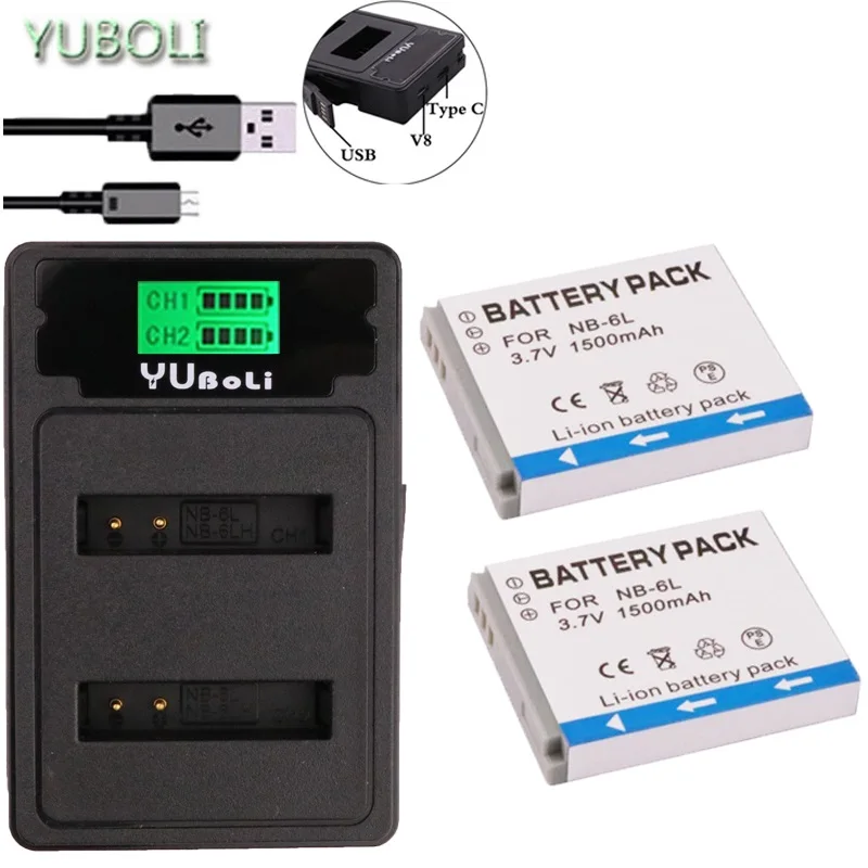 NB-6L NB-6LH NB 6L NB 6LH NB6L Батарея+ ЖК-дисплей USB Зарядное устройство для Canon IXUS 85 см, 95 см-SX275 SX280 SX510 PowerShot D10 S90 SD1200 200
