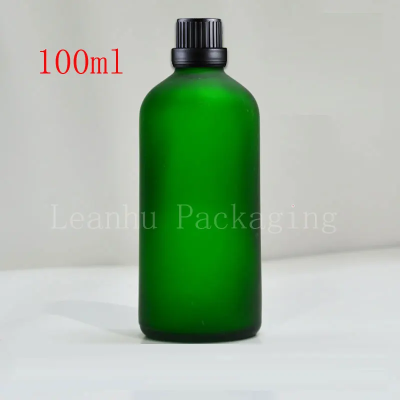 Oil 100ml bottle wholesale high-grade green ground Frosted glass oil bottles wholesale YB oil bottles debugging