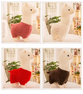 Милая мультяшная кукла альпака, плюшевые игрушки, мягкая овечья шерсть, плюшевая лама ямма, рождественские куклы Kawaii, подарок для девочек