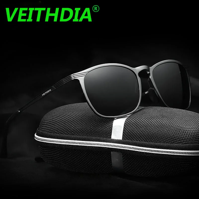 VEITHDIA, унисекс, мужские ретро очки, алюминий, магний, брендовые солнцезащитные очки, поляризационные линзы, винтажные очки, аксессуары, солнцезащитные очки для мужчин, 6630