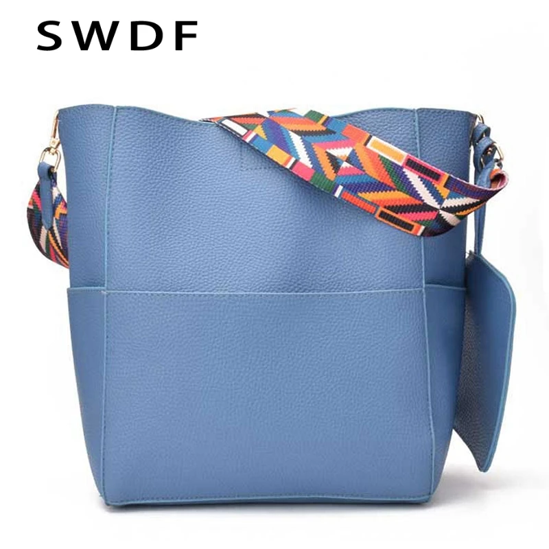 SWDF новая дизайнерская женская сумка винтажные сумки с ремнем на плечо для